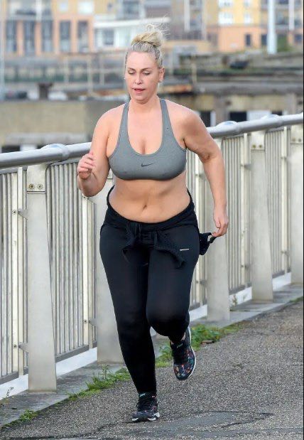 Josie Gibson on a morning jog in 2019